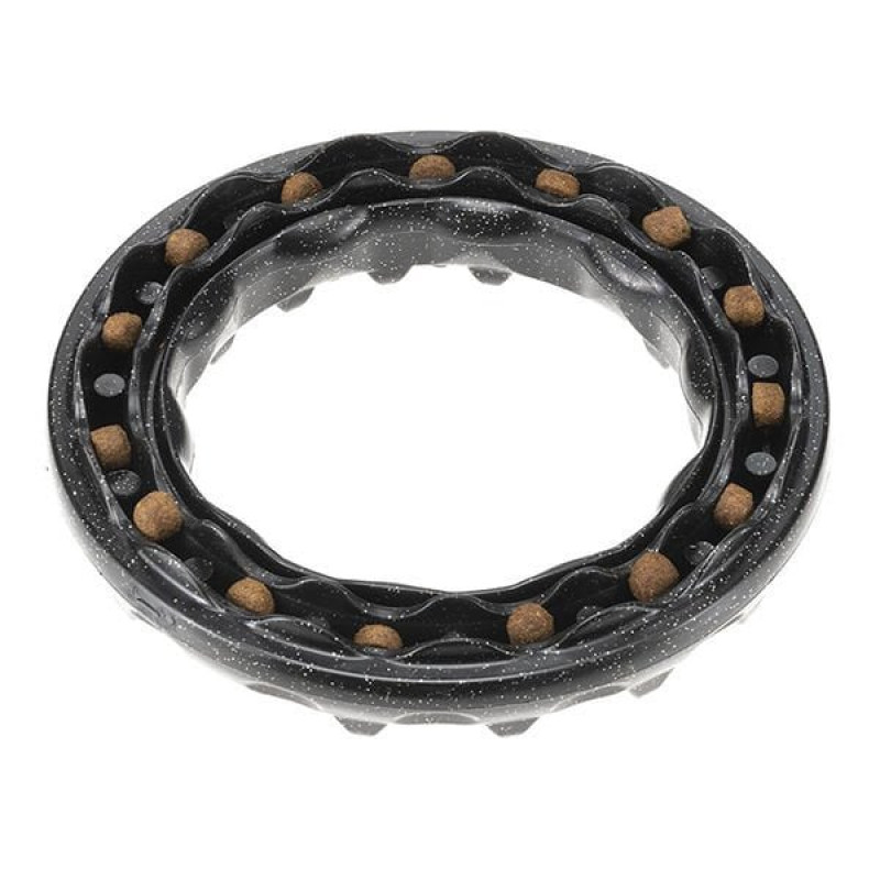 Ferplast Smile Aromalı Halka Oyuncak Siyah Medium | Kauçuk Ve Plastik Köpek Oyuncağı