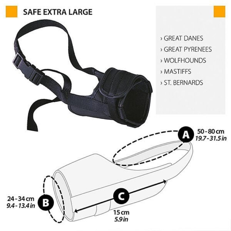 Ferplast XLargeSafe Soft Emniyet Kilitli Ağızlık | Köpek Ağızlığı