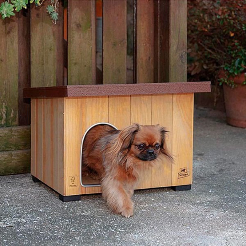 Ferplast XS Baita 50 67x46.5x41.5 Cm | Ahşap Köpek Kulubesi
