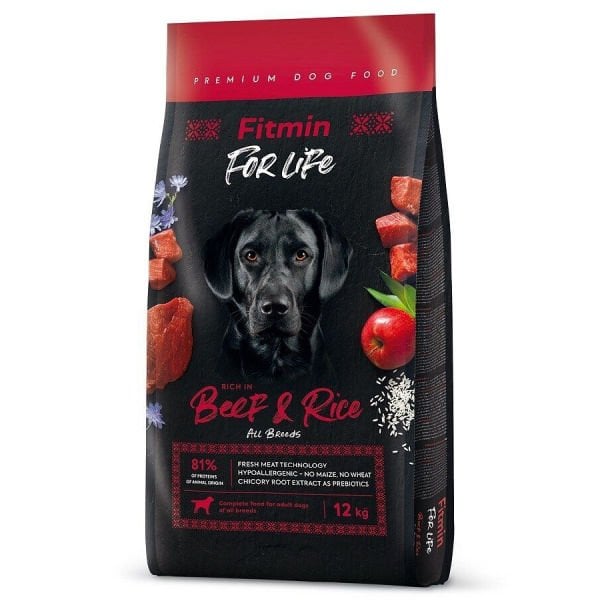 Fitmin For Life 12 Kg Sığır ve Pirinç | Yetişkin Köpek Kuru Maması