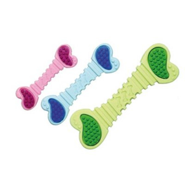 Flamingo 10 cm Yavru Kemik Oyuncağı | Kemik Şekilli Köpek Oyuncağı