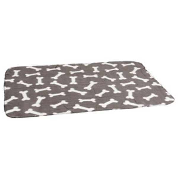 Flamingo 100x70 cm Kemik Desenli Battaniye Gri | Köpek Battaniyesi