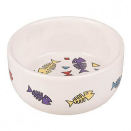 11x4.5 cm Balık Desenli Porselen Mama Kabı | Seramik Mama Ve Su Kabı 11x4.5 cm Balık Desenli Porselen Mama Kabı | Seramik Mama Ve Su Kabı