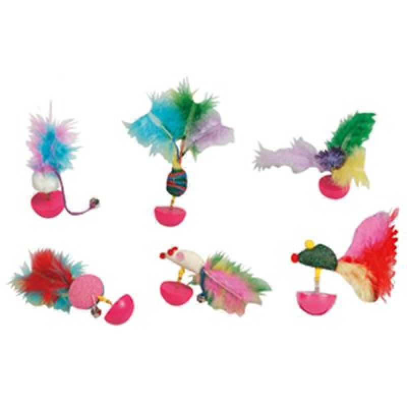 Flamingo 12 cm Hacıyatmaz Tüylü Oyuncak | Hacıyatmaz Kedi Oyuncak Flamingo 12 cm Hacıyatmaz Tüylü Oyuncak | Hacıyatmaz Kedi Oyuncak