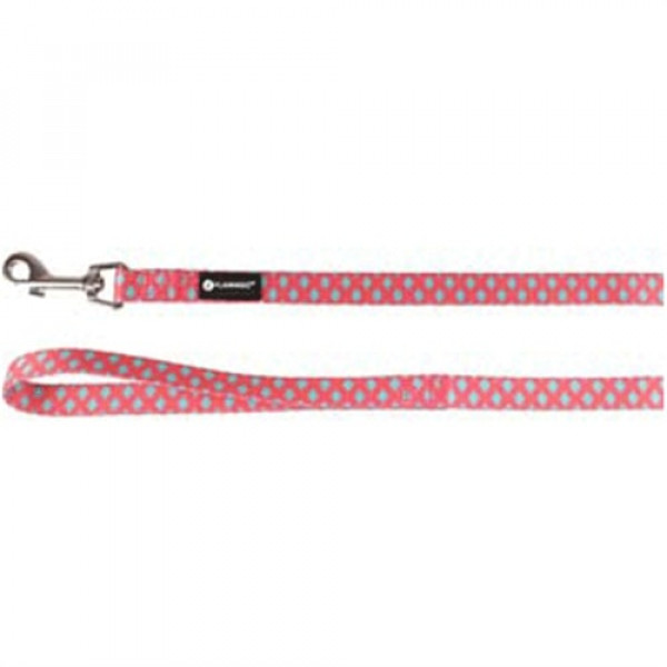 Flamingo 120 Cm Sue Gezdirme Kayışı Pembe-Yeşil 15 Mm | Köpek Gezdirme Tasması