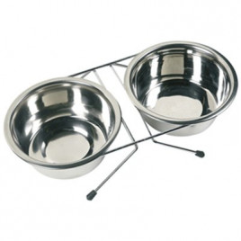 13 cm Duo Dinner İkili Çelik Mama Kabı | İkili Mama Ve Su Kabı 13 cm Duo Dinner İkili Çelik Mama Kabı | İkili Mama Ve Su Kabı