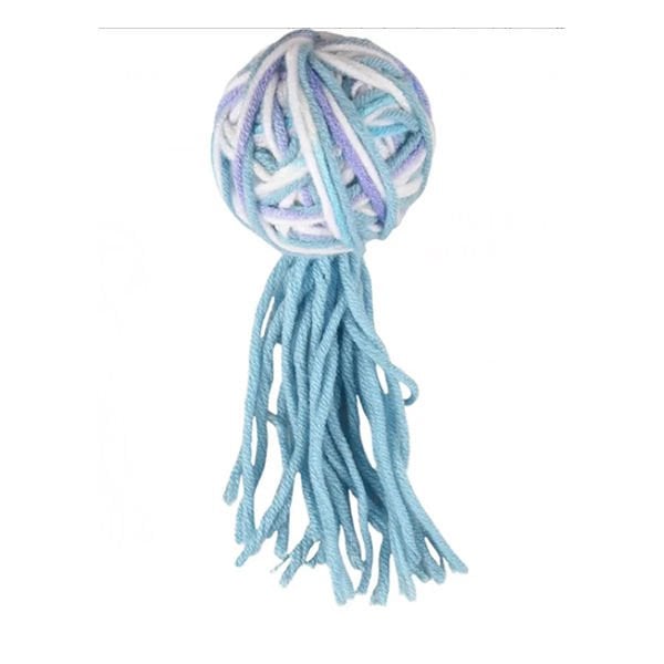 Flamingo 13 Cm İplik Toplu Tüylü Mavi | Kedi Top Oyuncak