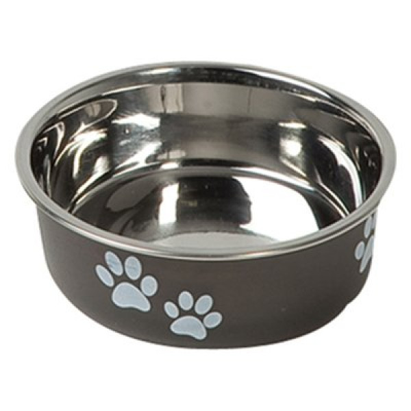 Flamingo 14 cm Bella Mama Kabı Siyah 450 ml | Metal Mama Ve Su Kabı