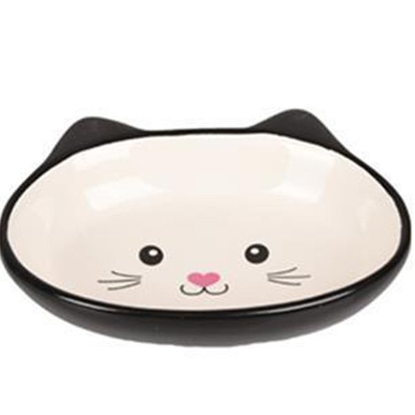 Flamingo 14 cm Isa Seramik Mama Kabı Siyah 170 ml | Seramik Mama Ve Su Kabı