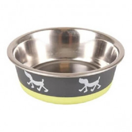 14 cm Siluet Metal Mama Kabı Gri ve Sarı 400 ml | Metal Mama Ve Su Kabı 14 cm Siluet Metal Mama Kabı Gri ve Sarı 400 ml | Metal Mama Ve Su Kabı