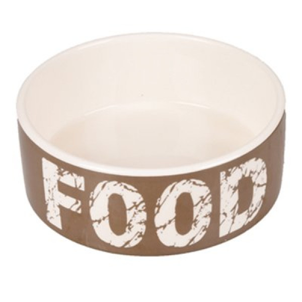 Flamingo 16 Cm Kyra Seramik Mama Kabı Kahve 770 Ml | Seramik Mama Ve Su Kabı