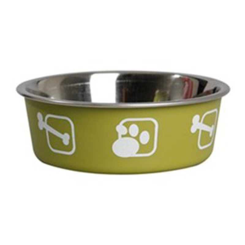 Flamingo 17 cm Bella Metal Mama Kabı Yeşil | Metal Mama Ve Su Kabı Flamingo 17 cm Bella Metal Mama Kabı Yeşil | Metal Mama Ve Su Kabı