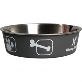 21 cm 1500 ml Bella Çelik Mama Kabı Gri | Metal Mama Ve Su Kabı 21 cm 1500 ml Bella Çelik Mama Kabı Gri | Metal Mama Ve Su Kabı