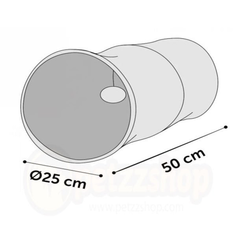 Flamingo 25x50 cm Slindir Tünel Oyuncak | Kedi Oyun Tüneli