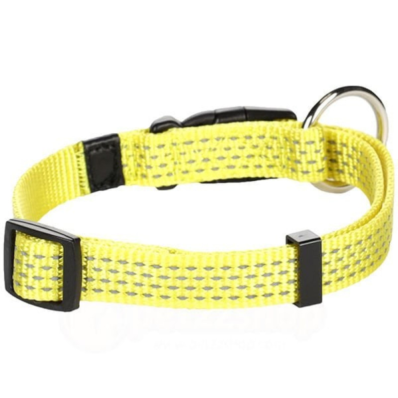 Flamingo 45-65 Cm Reflex Boyun Tasması Sarı | Köpek Boyun Tasması