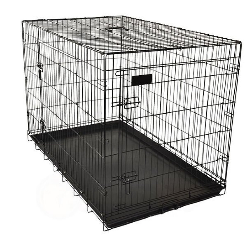 Flamingo 47x77x55 Cm Tel Kafes Siyah Medium | Köpek Kapısı Flamingo 47x77x55 Cm Tel Kafes Siyah Medium | Köpek Kapısı