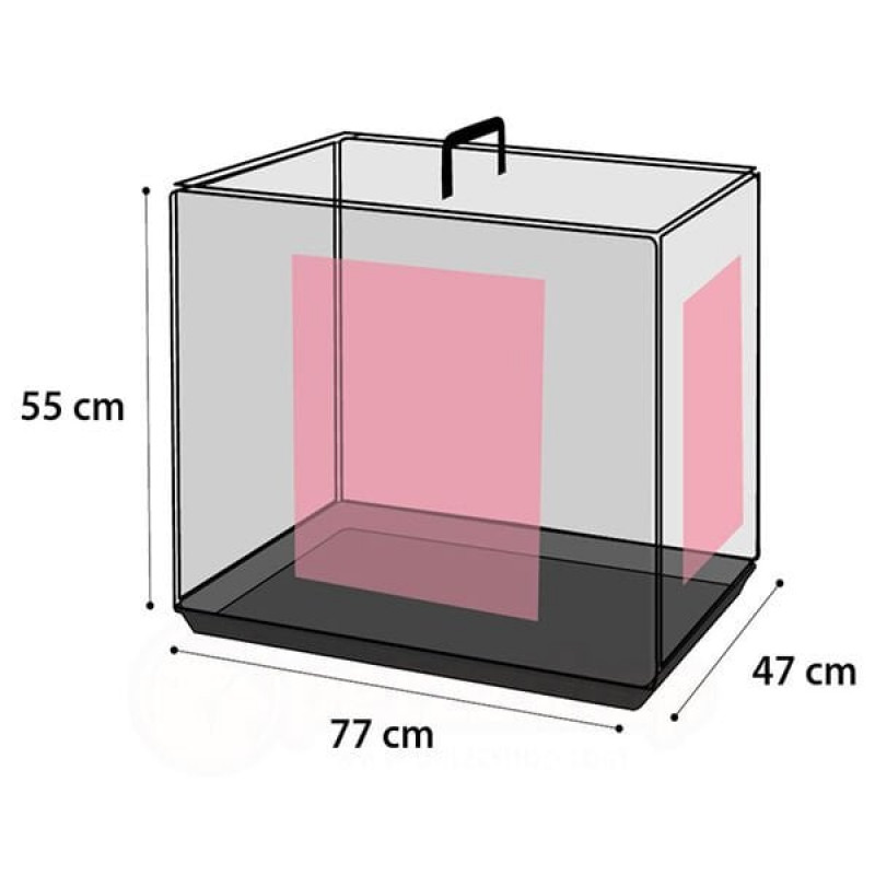 Flamingo 47x77x55 Cm Tel Kafes Siyah Medium | Köpek Kapısı