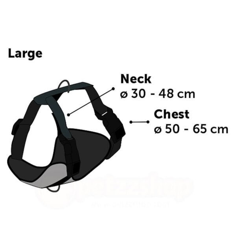 Flamingo 50-65 Cm Milou Göğüs Tasması L Kırmızı | Köpek Göğüs Tasması