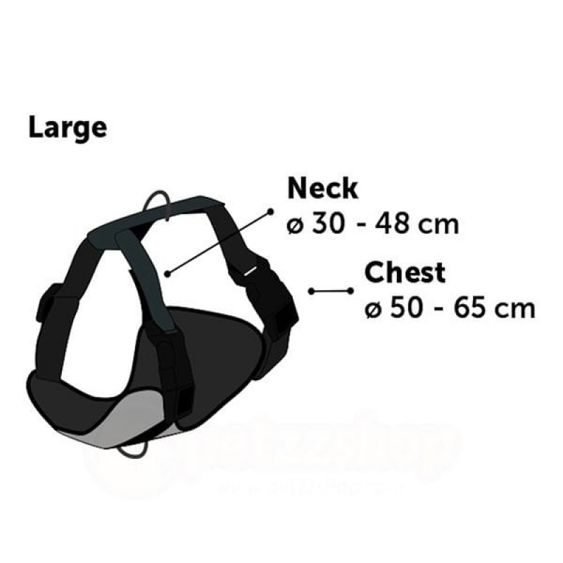 Flamingo 50-65 Cm Milou Göğüs Tasması L Mavi | Köpek Göğüs Tasması