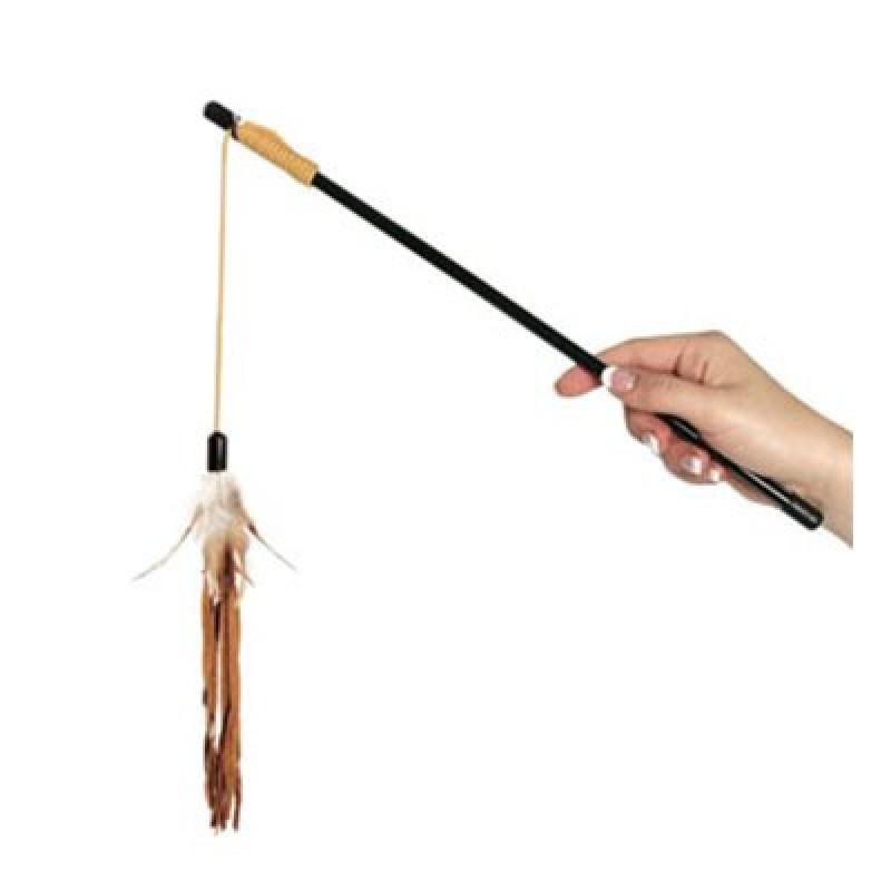 Flamingo 50 cm Deri Tüylü Oltası | Kedi Oltası Flamingo 50 cm Deri Tüylü Oltası | Kedi Oltası