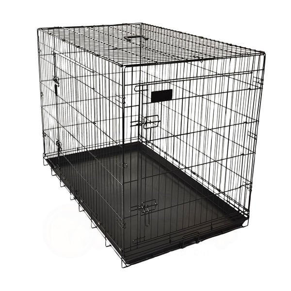 Flamingo 56x92x64h Cm Tel Kafes Siyah Large | Köpek Kapısı
