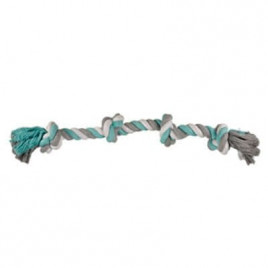 60 cm 4 Düğümlü Yeşil ve Beyaz Gri İp Oyuncak | Köpek Diş İpi 60 cm 4 Düğümlü Yeşil ve Beyaz Gri İp Oyuncak | Köpek Diş İpi