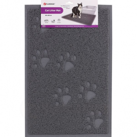 60x40 cm Pati Şekilli Dikdörtgen Kum Paspası Gri | Kedi Tuvalet Paspası 60x40 cm Pati Şekilli Dikdörtgen Kum Paspası Gri | Kedi Tuvalet Paspası