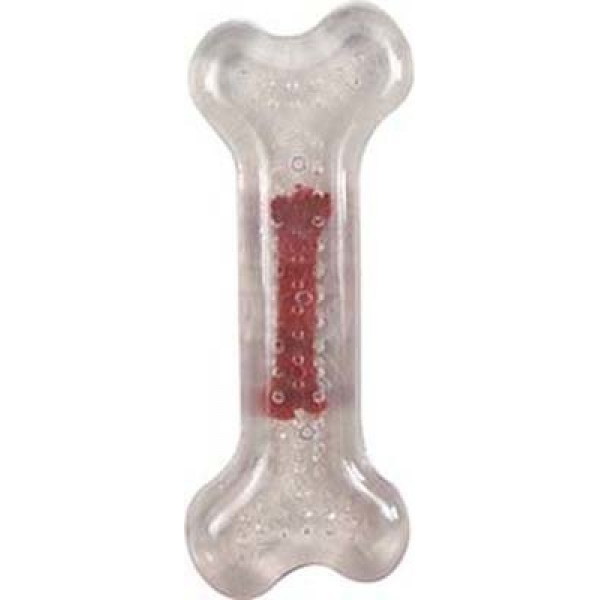 Flamingo 8 Cm Biftek Kokulu Şeffaf Kemik Oyuncak S | Köpek Çiğneme