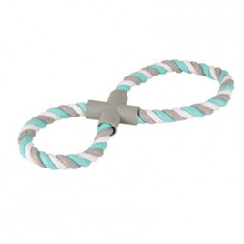 8 Şekilli Kumaş İp Yeşil Beyaz Oyuncak | Köpek Diş İpi