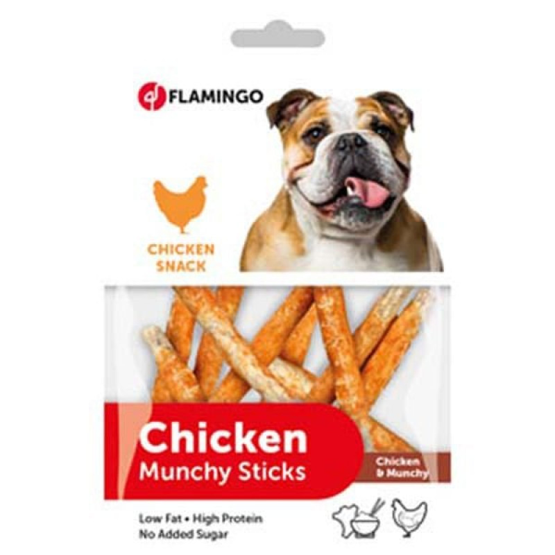 Flamingo 80 Gr Munchy Sticks Tavuk | Köpek Kemik Ödül Maması Flamingo 80 Gr Munchy Sticks Tavuk | Köpek Kemik Ödül Maması