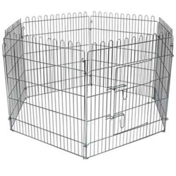 Flamingo 80x80 cm Metal Eğitim Ve Oyun Çiti 6 Parça | Köpek Kapısı