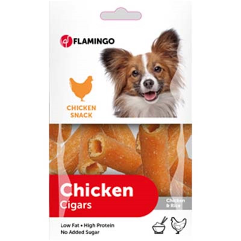 Flamingo 85 Gr Chick'n Snack Chicken & Rice Cigars | Köpek Atıştırmalık Ödül Maması Flamingo 85 Gr Chick'n Snack Chicken & Rice Cigars | Köpek Atıştırmalık Ödül Maması
