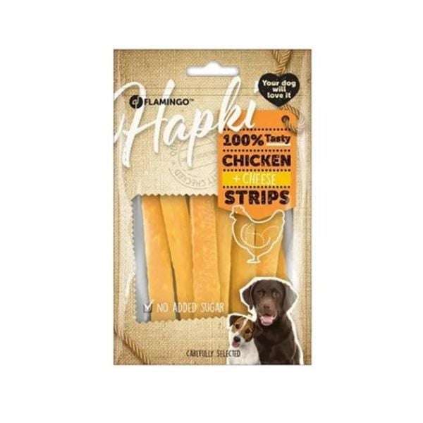 Flamingo 85 Gr Hapki Tavuk ve Peynir Şeritleri | Köpek Bisküvi Ve Şerit Ödül Maması