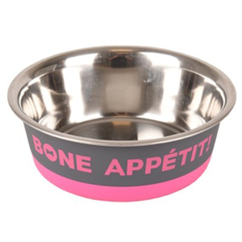 Flamingo 900 Ml Appetit Desenli Mama Ve Su Kabı Fuşya | Metal Mama Ve Su Kabı Flamingo 900 Ml Appetit Desenli Mama Ve Su Kabı Fuşya | Metal Mama Ve Su Kabı