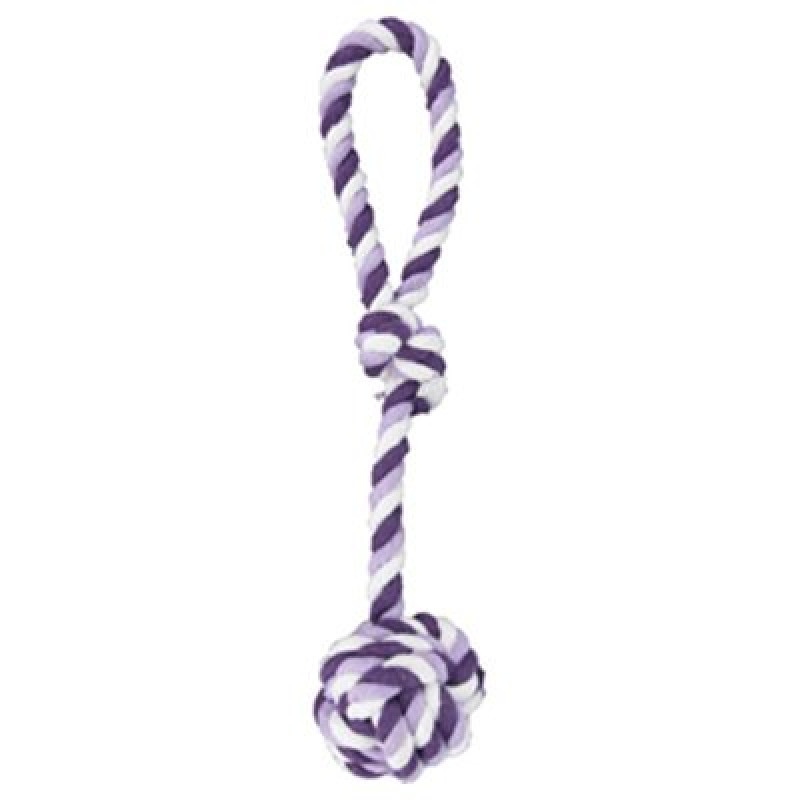 Flamingo Düğümlü Mor Pamuk Halat Oyuncak | Köpek Diş İpi Flamingo Düğümlü Mor Pamuk Halat Oyuncak | Köpek Diş İpi