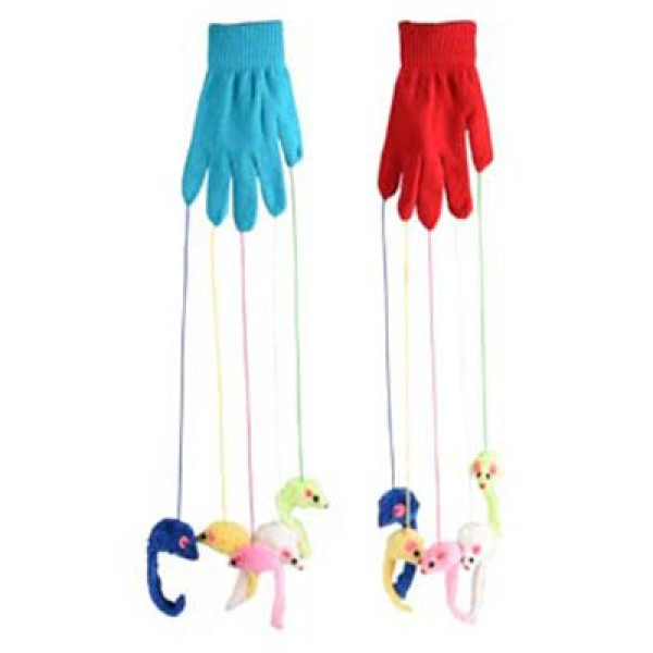 Flamingo Fareli Eldiven Oyuncak | Kedi Fare Oyuncak