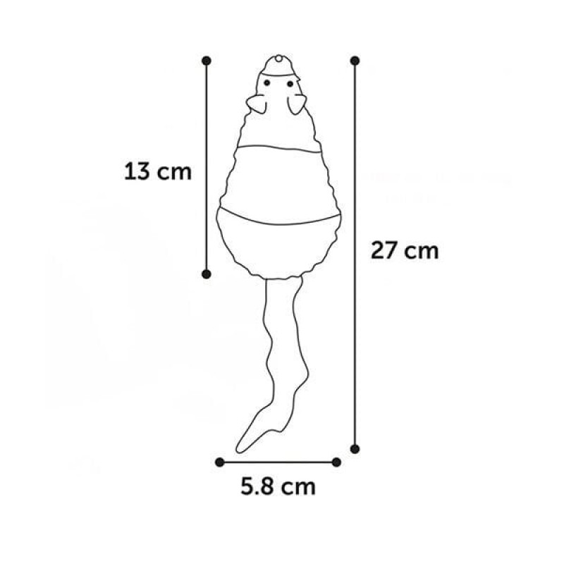 Flamingo Griso Fare Gri/Beyaz | Kedi Fare Oyuncak