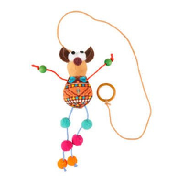 Flamingo İndy Boncuk İpli Fare Oyuncak | Kedi Fare Oyuncak