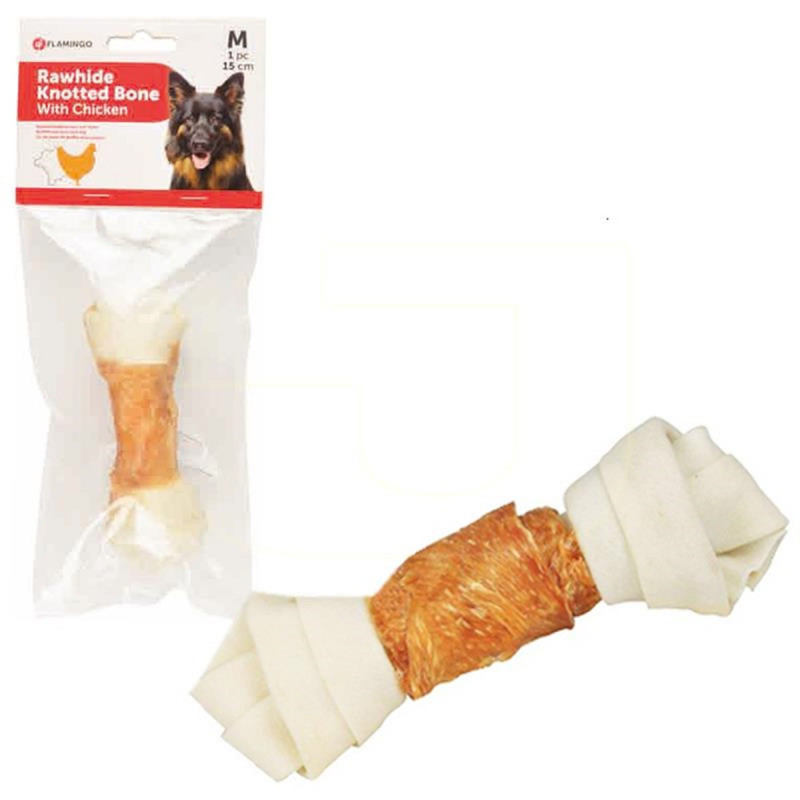 Flamingo M Knotted Bone Chicken 70 Gr | Düğümlü Köpek Çiğneme Kemiği Flamingo M Knotted Bone Chicken 70 Gr | Düğümlü Köpek Çiğneme Kemiği