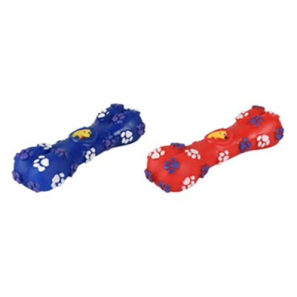 Flamingo Vinyıl Pati Desenli Kemik Oyuncak | Köpek Çiğneme