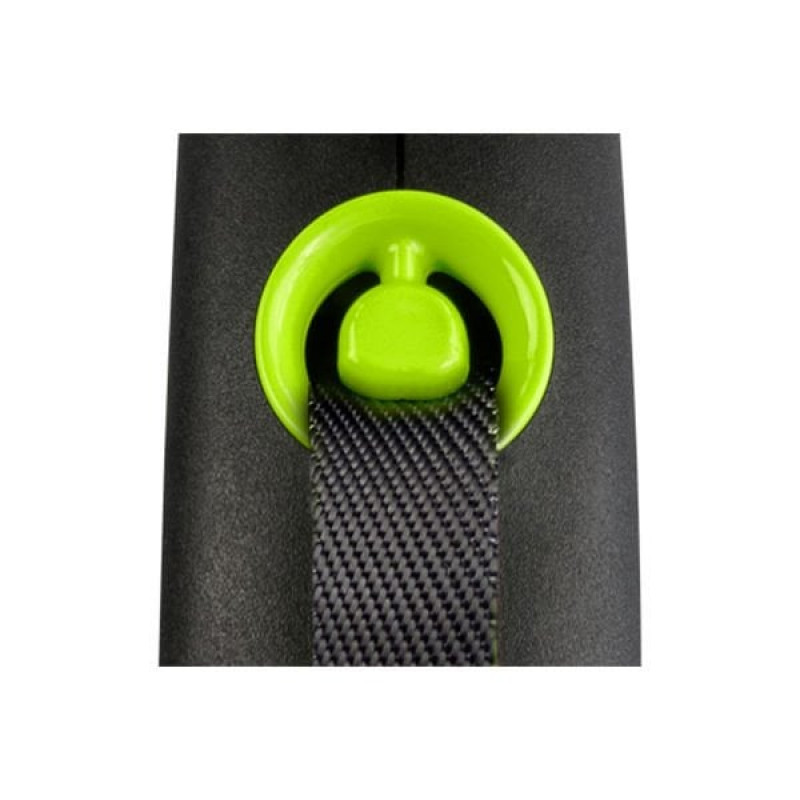 Flexi 5 Mt M Black Design Şerit Otomatik Gezdirme Pembe Siyah | Otomatik Köpek Tasması