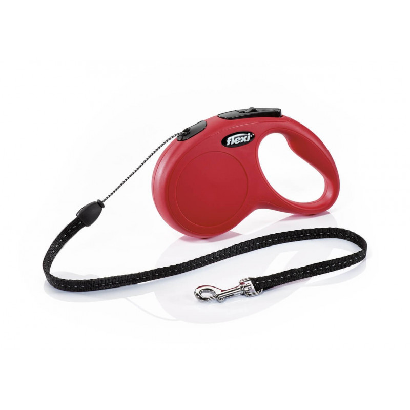 Flexi 5 Mt New Classic Otomatik İp Tasma Kırmızı Small | Otomatik Köpek Tasması
