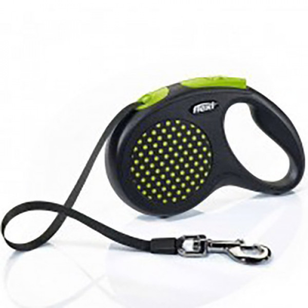 Flexi Design M 5 Mt Şerit Tasma Yeşil 25 Kg | Otomatik Köpek Tasması