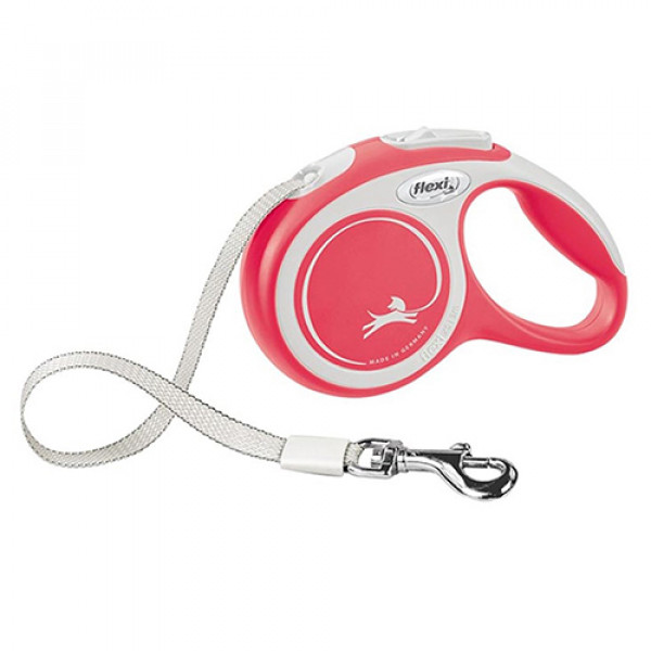 Flexi L 5 Mt New Comfort Şerit Kırmızı | Otomatik Köpek Tasması