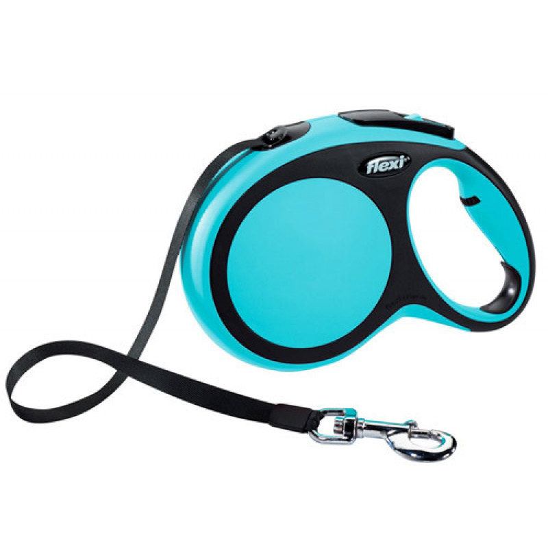 Flexi New Comfort 5M Şerit M Mavi | Otomatik Köpek Tasması Flexi New Comfort 5M Şerit M Mavi | Otomatik Köpek Tasması