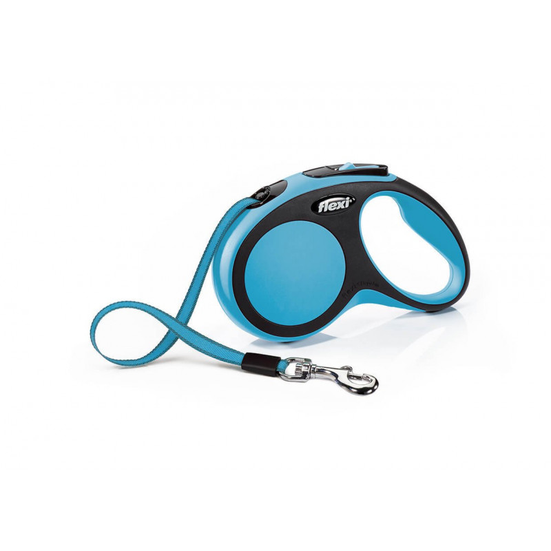 Flexi New Comfort 5M Şerit S Mavi | Otomatik Köpek Tasması
