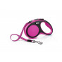 Flexi New Comfort 5M Şerit S Pembe | Otomatik Köpek Tasması