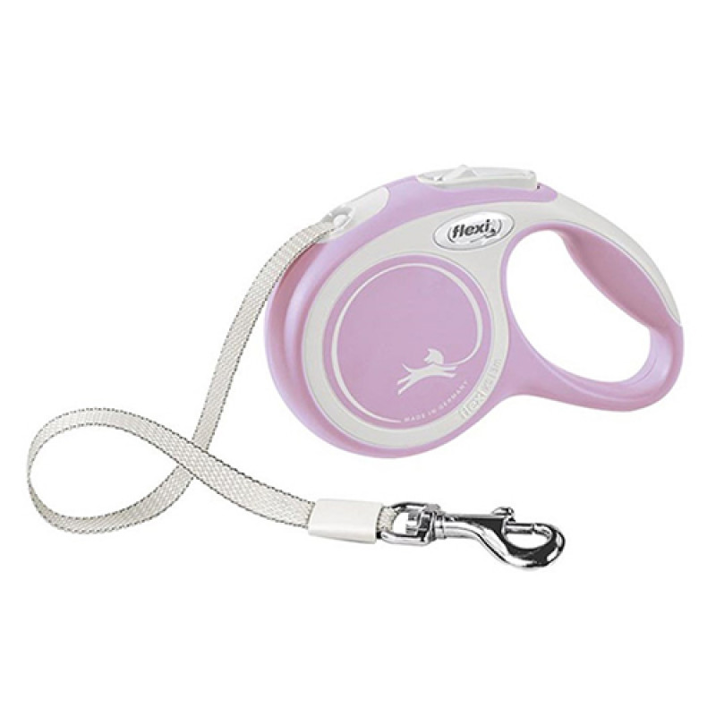 Flexi XS 3 Mt New Comfort Şerit Rose | Otomatik Köpek Tasması Flexi XS 3 Mt New Comfort Şerit Rose | Otomatik Köpek Tasması