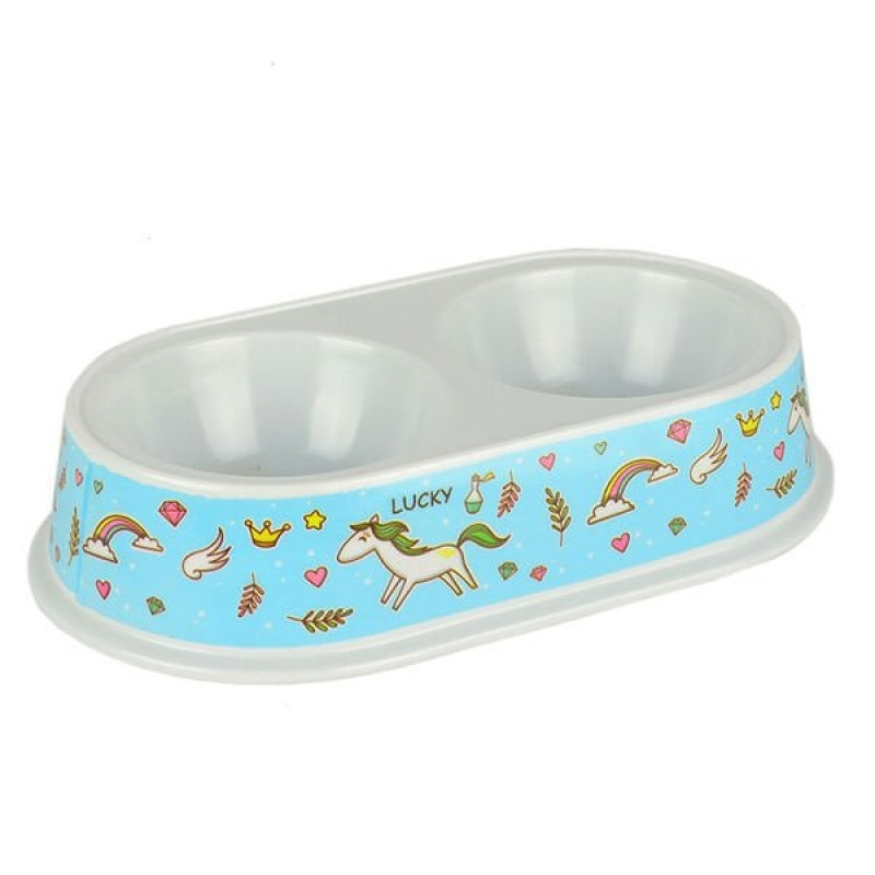 Flip 2x200 Ml Mama ve Su Kabı 24 Cm | İkili Mama Ve Su Kabı Flip 2x200 Ml Mama ve Su Kabı 24 Cm | İkili Mama Ve Su Kabı