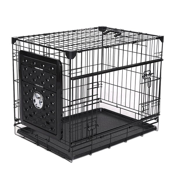 Flip 76x53x61h Cm Katlanır Kapılı Kafes Siyah | Köpek Taşıma Çantası Ve Kafes